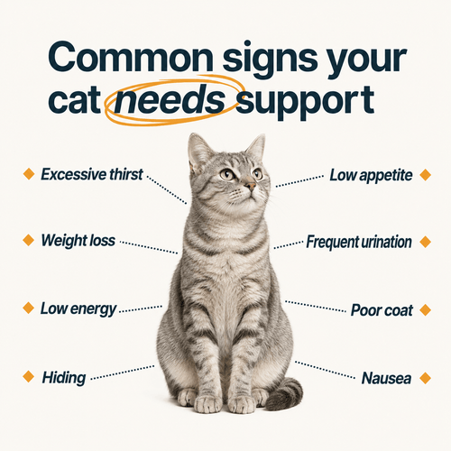 Renvia Kidney Support Drops for Cats — 5-in-1 Renal Formula